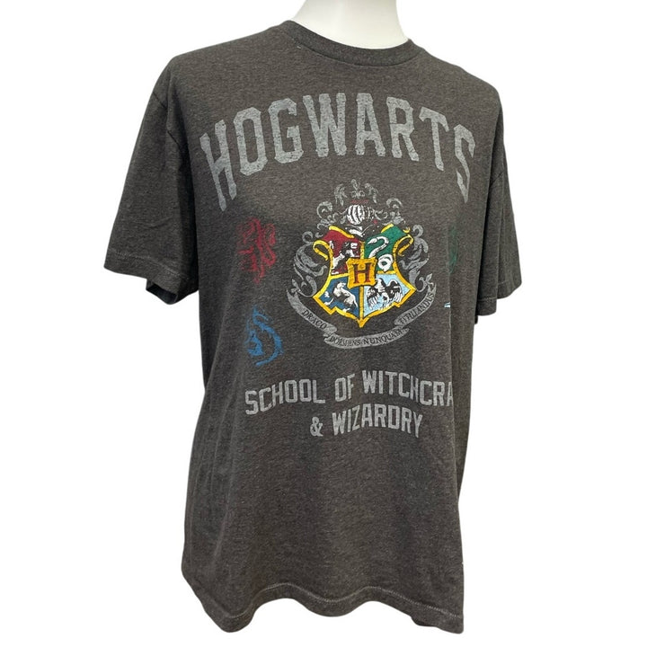 Harry Potter Hogwarts Mens Large Cotton Blend Short Sleeve Crew Neck Tee Shirt