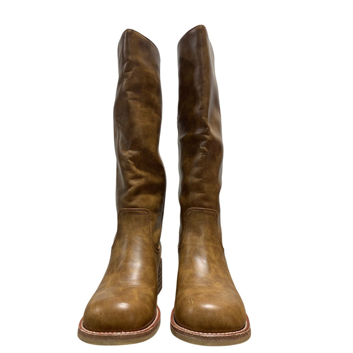 Vbdb Womens Size 6.5 Brown 2" Heel Knee High Boots Closed Round Toe Shoes