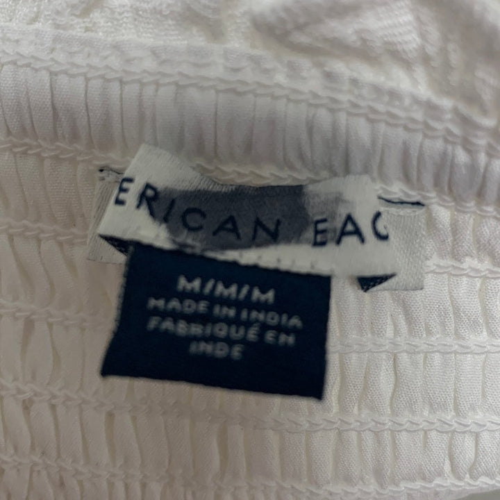 New American Eagle Womens Medium Sweetheart Front Tie Adjustable Thin Strap Top