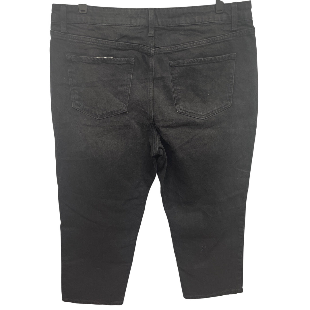 Time &amp; Tru Womens Size 18 High Rise Black Stretch Cotton Blend Denim Jeans