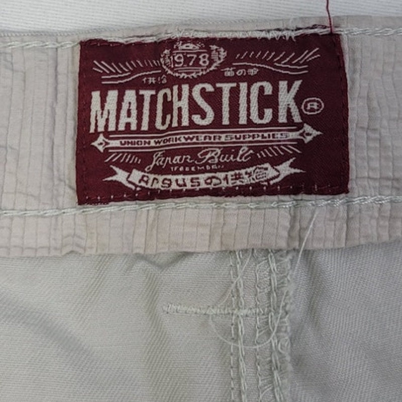 Matchstick Mens 40 X 32 100% Cotton Drawstring Waist Multi Pocket Cargo Pants