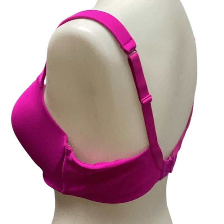Ambrielle 38D Underwire Lightly Lined Nylon Balconette 2 Hook Adjustable Bra