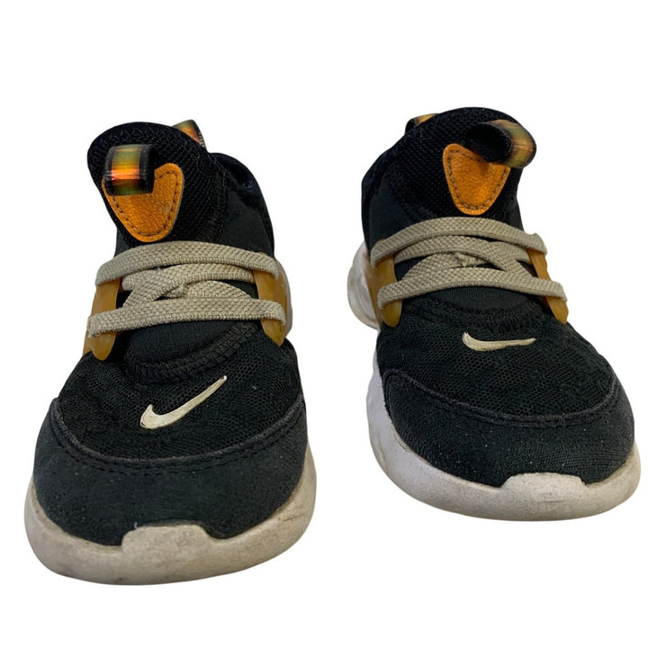 Nike Toddler Boys Size 8 Orange Black Sneakers Lace Up Round Toe Shoes EUC