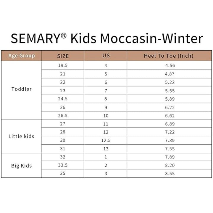 New Semary Toddler Boys Size 8 Brown Faux Suede Moccasin Memory Foam Slippers