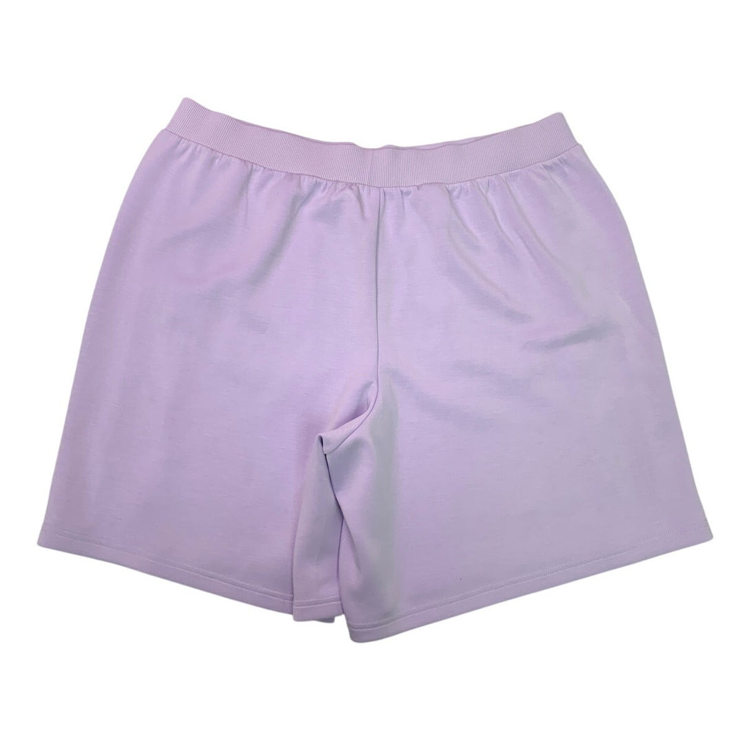 New Offline Womens XL Light Purple Side Stripe Elastic Waist Athletic Shorts
