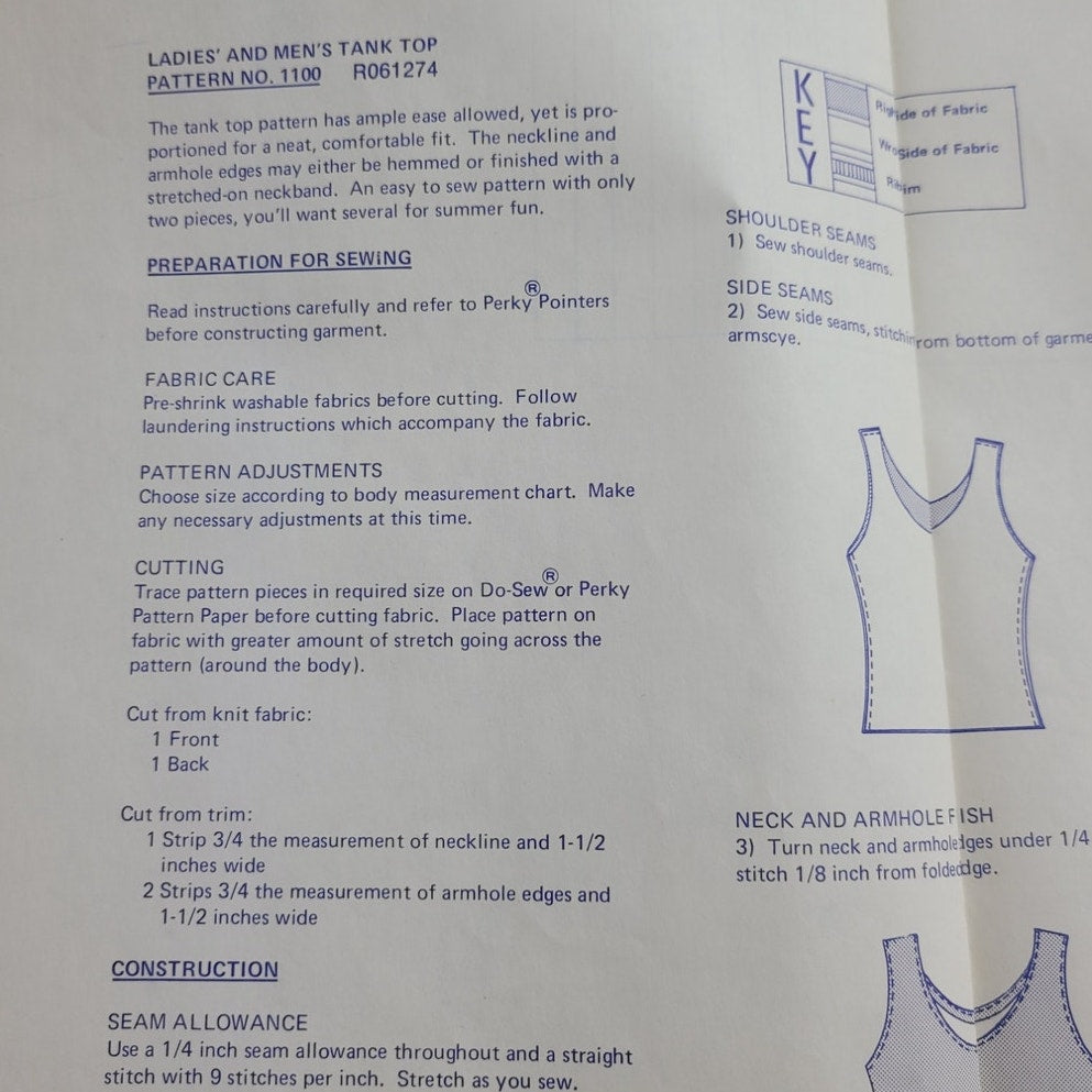 1974 Stretch &amp; Sew 1100 Women&