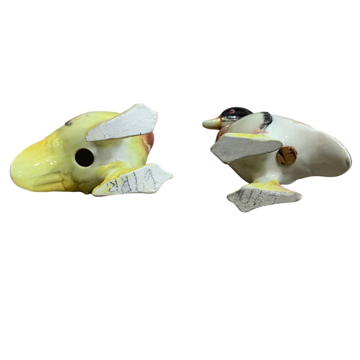 Vintage Ceramic Pheasant Game Bird Duck Grouse Salt Pepper Shaker Set
