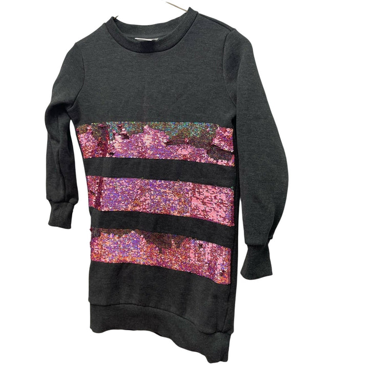 Spotted Zebra Girls Small (6-7) Long Sleeve Changing Sequins Sweatshirt Tunic