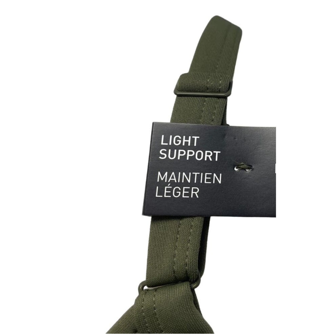 New Adidas Small 36AC Olive Light Support Removeable Pads Training Sports Bra