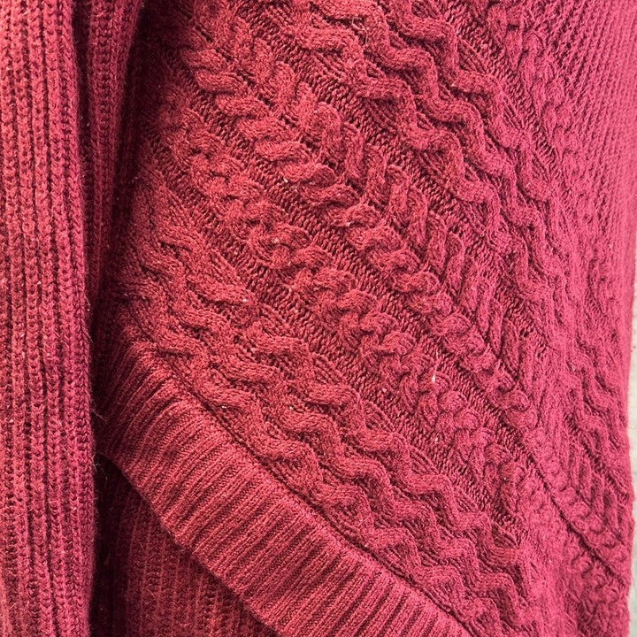 Westport Womens Plus Size 3X Long Sleeve Crew Neck Cabled Pullover Sweater
