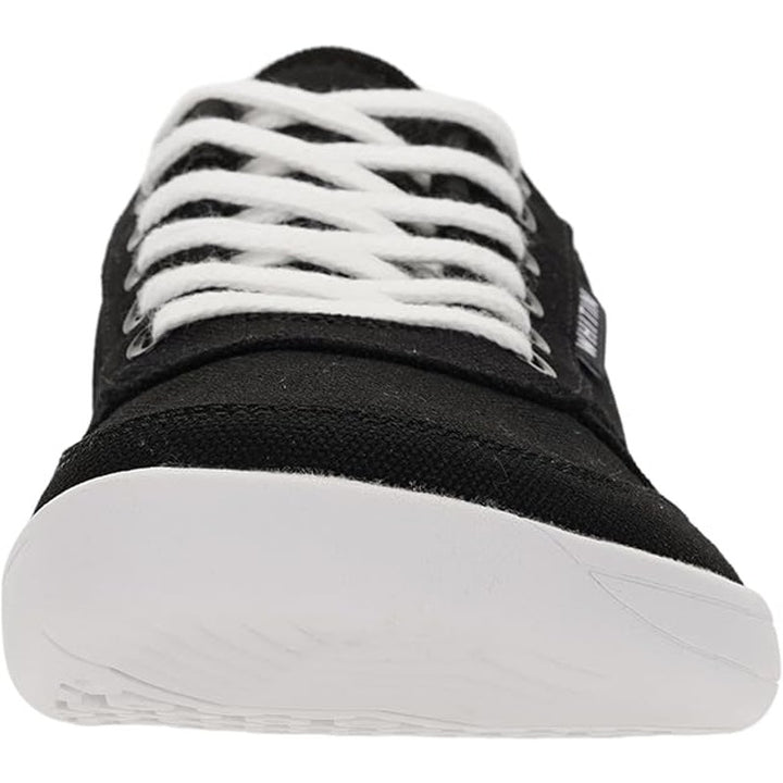 Whitin Womens Size 8.5 Black Canvas Lace Up Wide Toe Box Zero Drop Sneaker Shoes