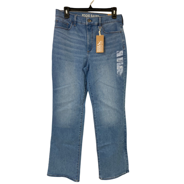 New Eddie Bauer Womens Venture Stretch High Rise Bootcut Creek Blue Jeans