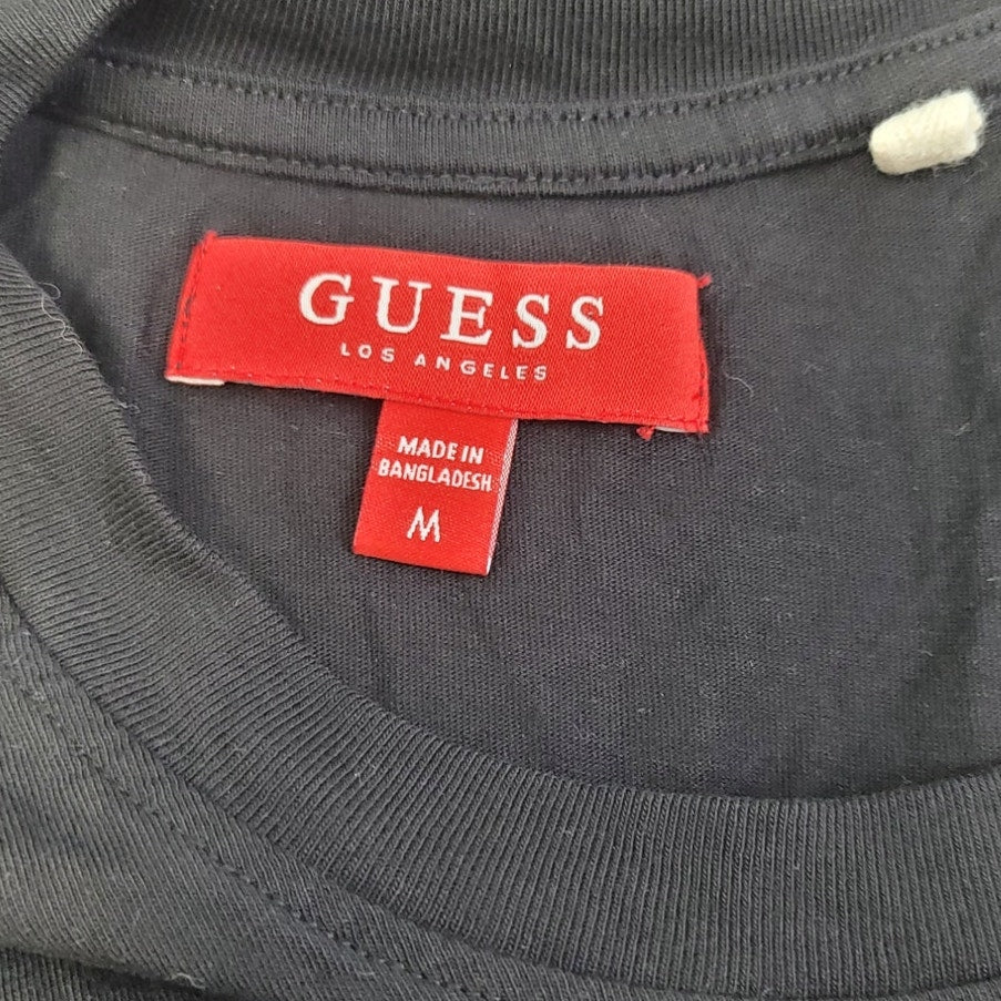 Guess Mens Medium Velvet Goth Skull Floral Short Sleeve Crew Neck Tee Shirt