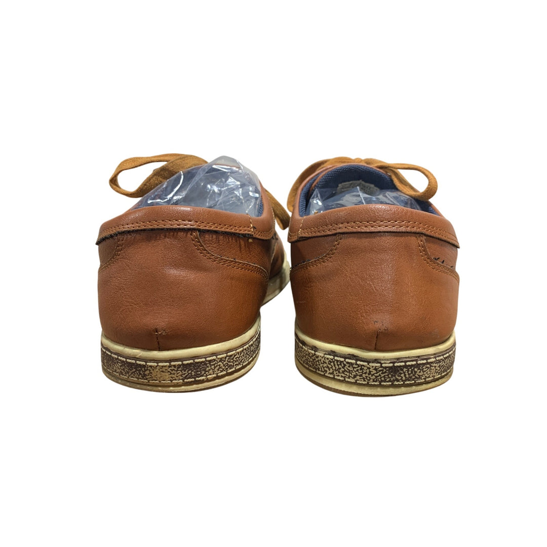 Vostey Mens Size 9  Brown Sneakers Lace Up Closed Round Toe Casual Shoes