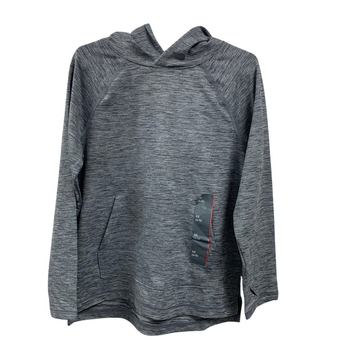 New All In Motion Boys XS (4/5) Long Sleeve PolySpandex Athletic Hoodie