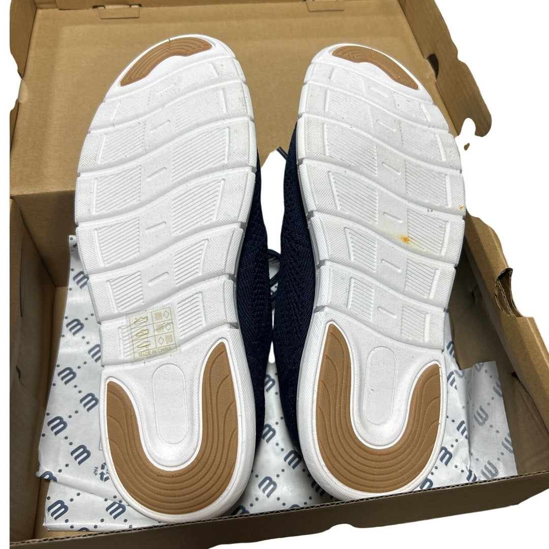 Bruno Marc Boys Size 4 Navy Blue Mesh Oxfords SneakersLace-Up Lightweight Shoes