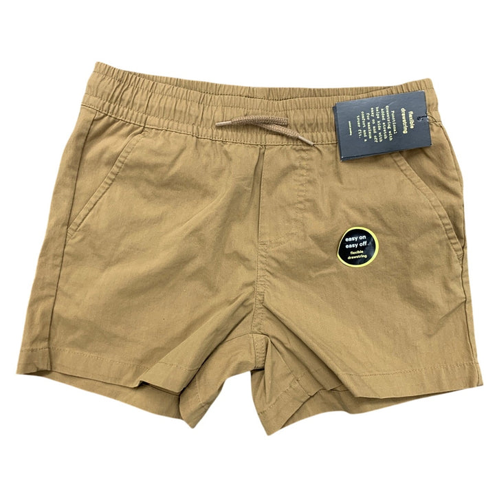 2 New Art Class Boys Medium Gray Brown Drawstring Waist Stretch Cotton Shorts