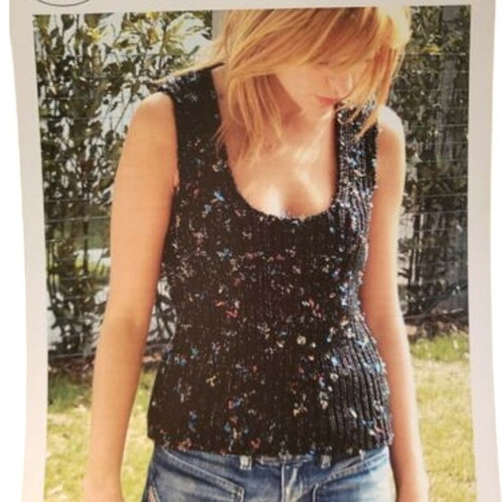 New Plymouth B037 Filati Bertagna Farfalla Ladies Top Sweater Knitting Pattern