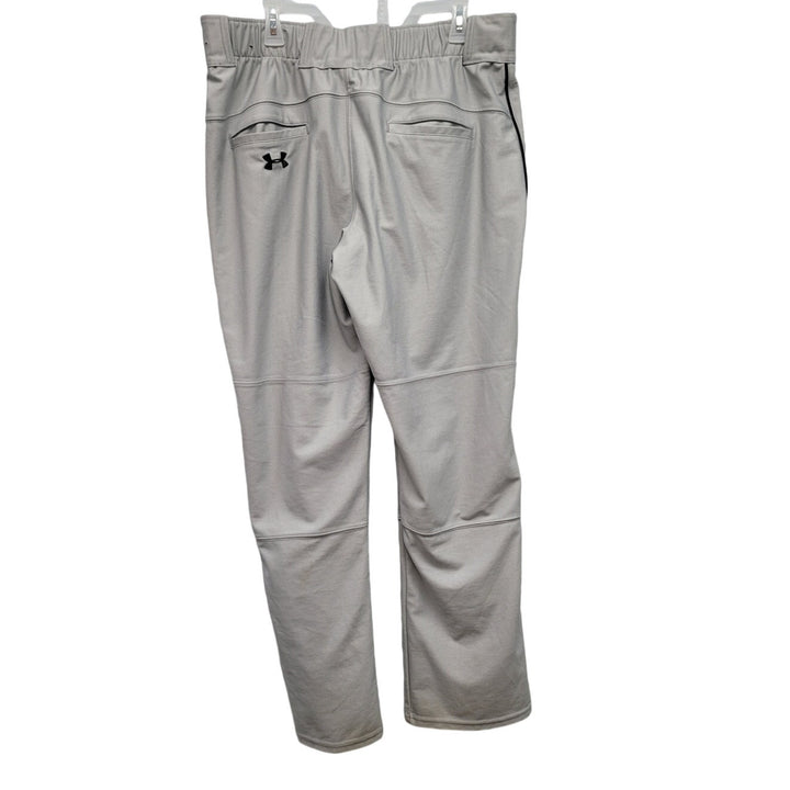 Under Armour Mens 2XL Side Striped 100% Polyester Loose Fit Straight Cut Pants