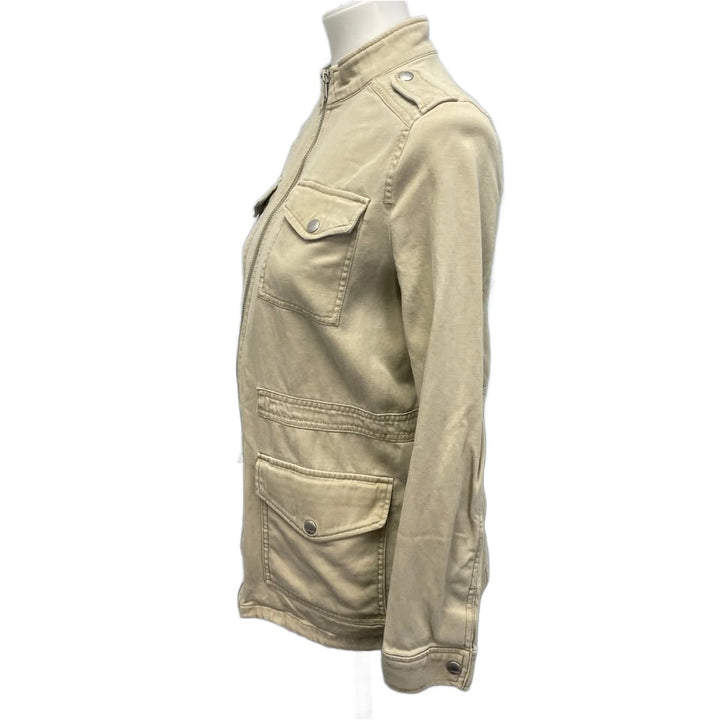 Express Womens XS Full Zip Long Sleeve Cotton Blend Moto Style Jacket w Pockets