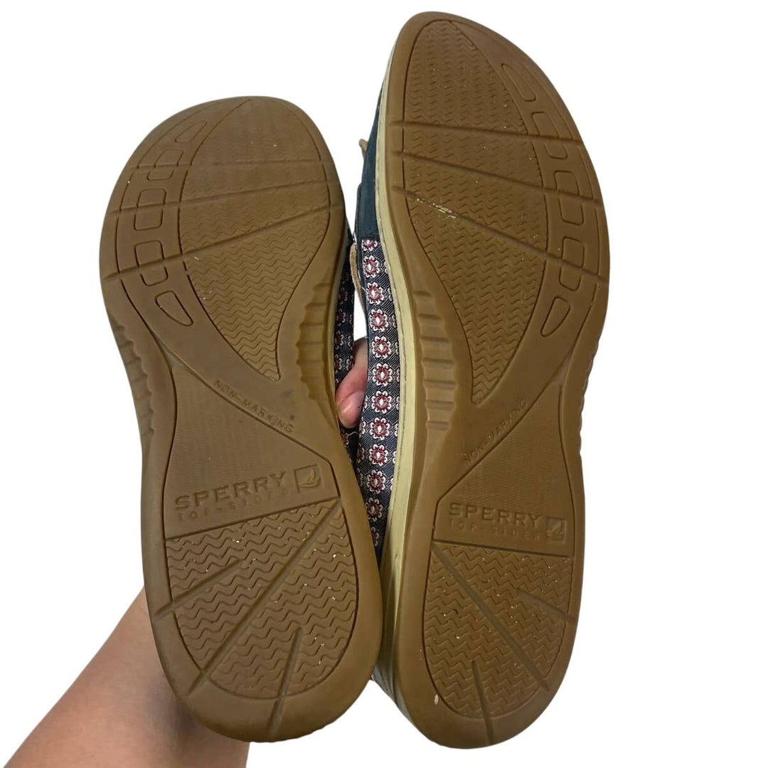 Sperry Top Sider Womens Size 10 Leather Side Laced Boat Shoes Slide On Loafers