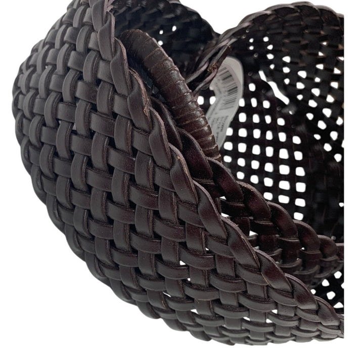 New Universal Thread Womens Brown Braided Bonded Leather Fashion Belt