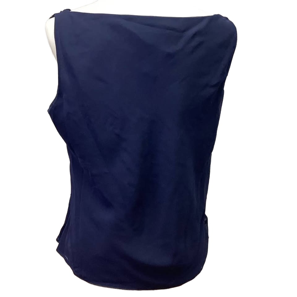 New Alfred Angelo Size 14 Navy Blue Sequined Fully Lined Sleeveless Formal Top