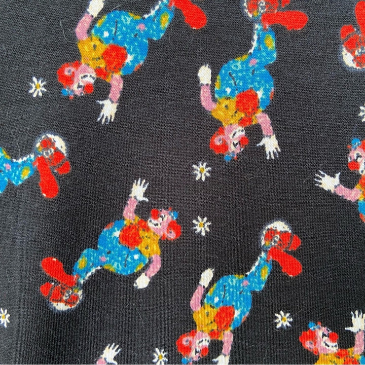 NWT New LulaRoe Womens Small Randy Clown Print Long Sleeve Raglan Tee Shirt