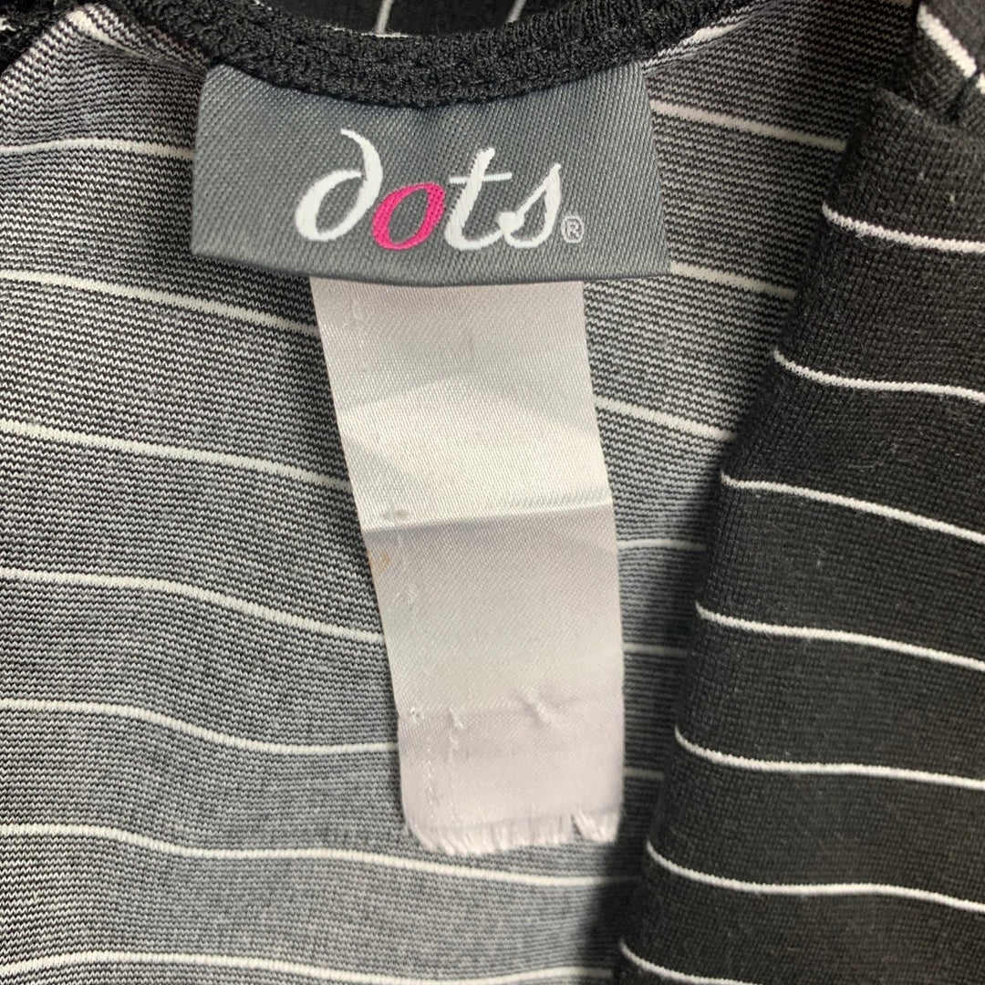 Dots Womens Medium Pin Striped Sweetheart Neckline Bodycon Dress w New Belt