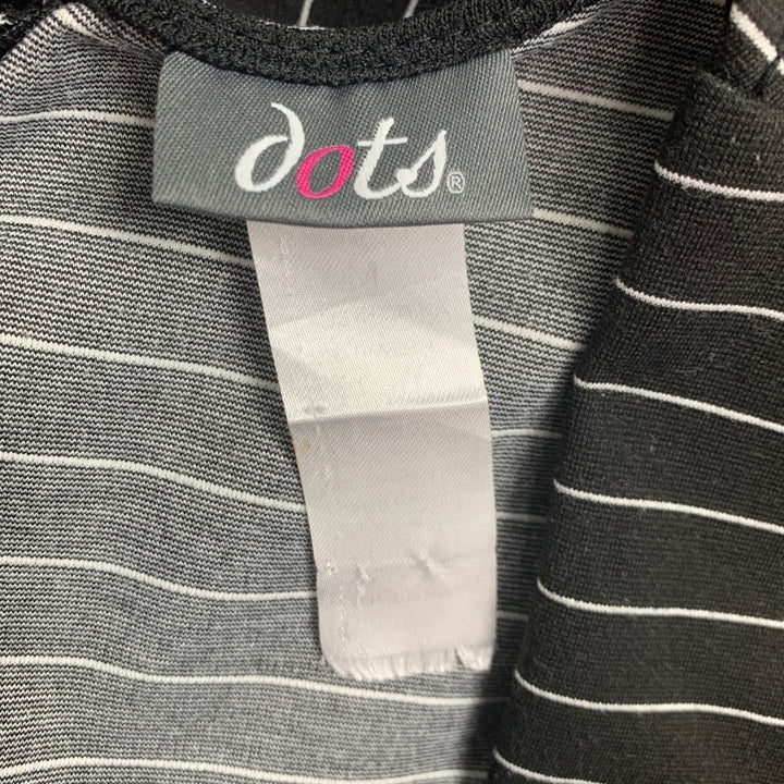 Dots Womens Medium Pin Striped Sweetheart Neckline Bodycon Dress w New Belt