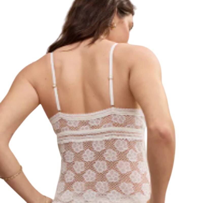 New Aerie Winga Womens Small White Show Off Beachside Lace Padded Bra Top