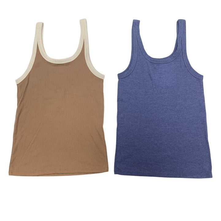 2 New American Eagle Womens Small Keep Yourself Balanced Ribbed Tank Tops