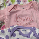 10 Baby Girls 3-6 Months Short Sleeve One Piece Snap Shut Sleepers Clothes Lot