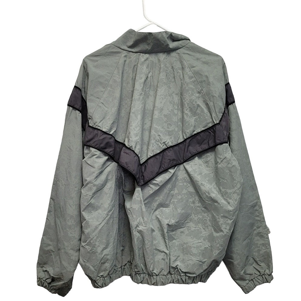 Army Mens Medium 100% Nylon Long Sleeve Full Zip Lined Jacket w Armpit Zippers
