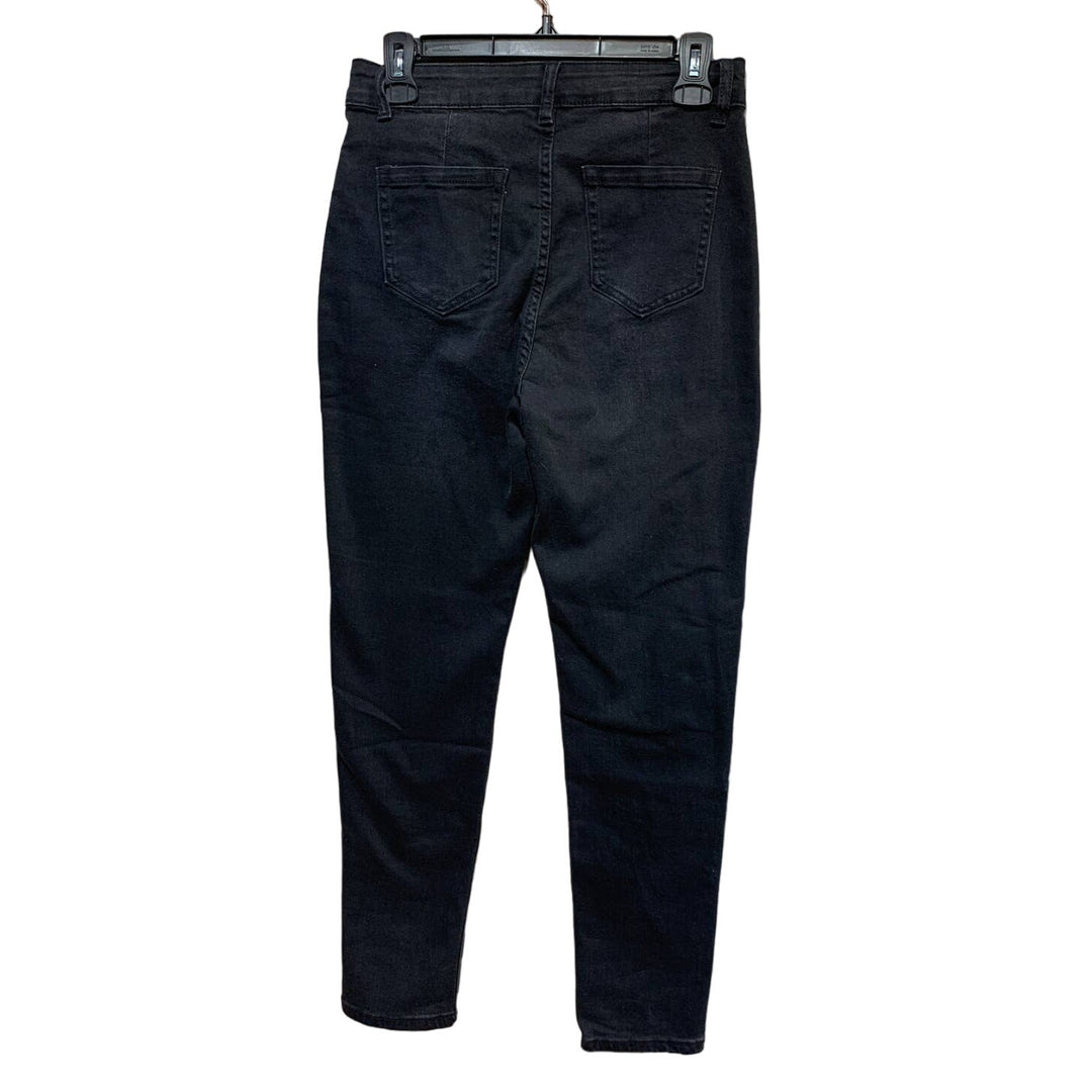 2 Universal Thread Shein Size 8 Black Denim Blue Cotton Blend Skinny Jeans lot