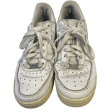 White Nike Air AF1 Womens Size 10.5 Leather Lace Up Sneakers Tennis Shoes