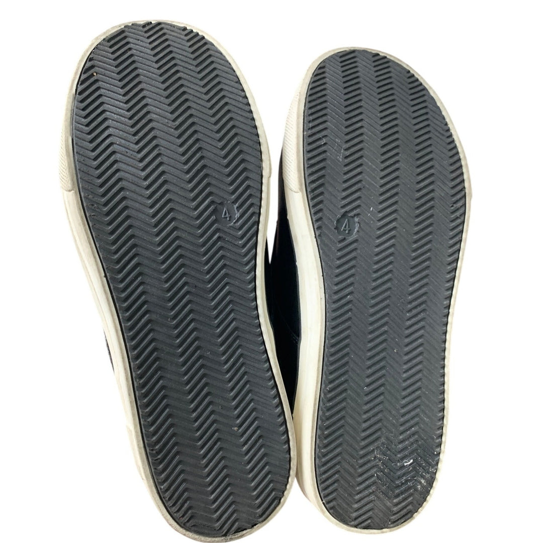 Firelli Boys Size 5 Black Loafers Hook &amp; Loop Closure Round Toe Oxford Shoes