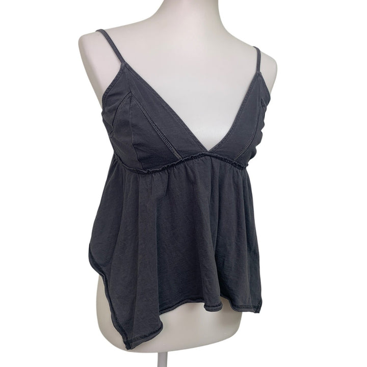 New Aerie Womens Small PolyCotton Spaghetti Strap Handkerchief Hem Tank Top
