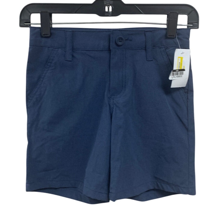 2 New Cat &amp; Jack Boys Size 7 Tan Blue Adjustable Waist PolySpandex Shorts