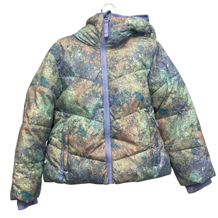All In Motion Girls Size XS (4/5) Water Wind Resistant Pastel Puffer Coat Jacket