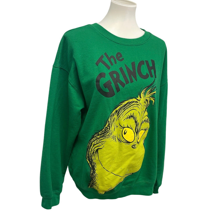 Dr Suess The Grinch Womens XL Christmas Long Sleeve Crew Neck Sweatshirt