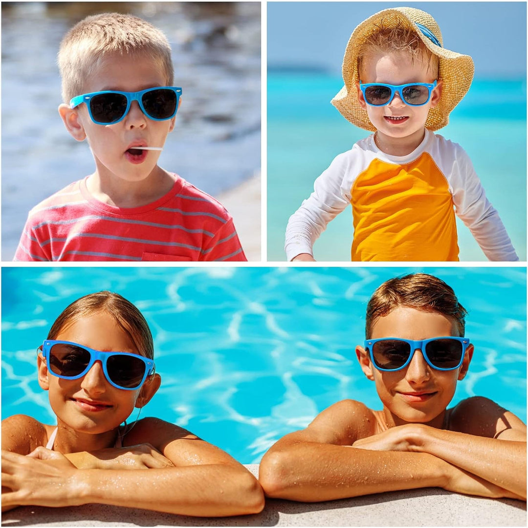 New Morcheiong 11pc Kids Blue Frame Pack Party Sunglasses Party Favors