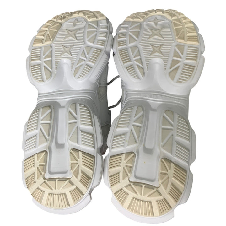 Umburlly Womens Size 11 White Steel Toe NonSlip Faux Leather Work Sneakers Shoes