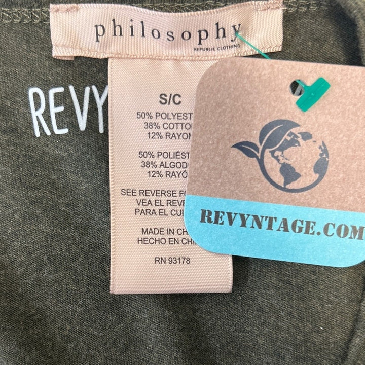 Hand Printed Womens Small Upcycled June Pride Month Rainbow Equality Crew Tee