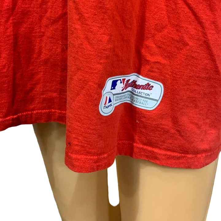 Authentic Majestic Mens XL St Louis Baseball Cardinals 2009 &amp; 2011 Playoff Tees