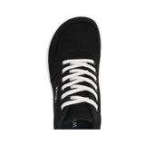 Whitin Womens Size 8.5 Black Canvas Lace Up Wide Toe Box Zero Drop Sneaker Shoes