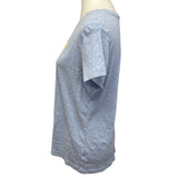 Hand Printed Upcycled XL Vintage Book Page Flower Butterfly Bee Tee Shirt