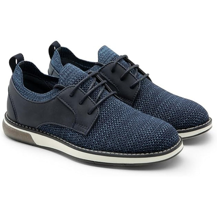 Bruno Marc Little Boy Size 1 Navy Blue Casual Lace Up Dress Oxford Comfort Shoes