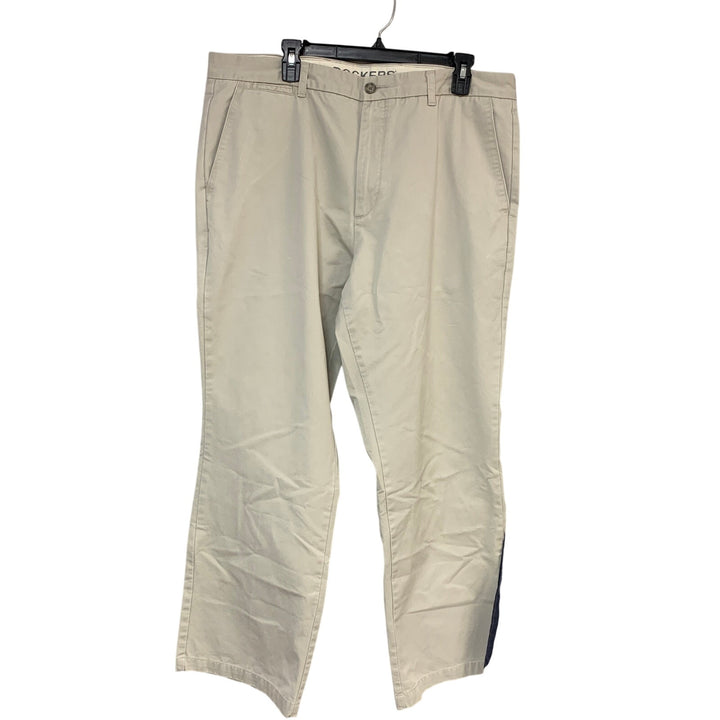 Lot of 2 Dockers Mens Size 38 X 30 Khaki Onward D3 Classic Flat Front Pants