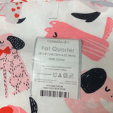 New Create It 18"X21" Valentine Puppy Dog Cotton Fat Quarter FQ Quilting Fabric